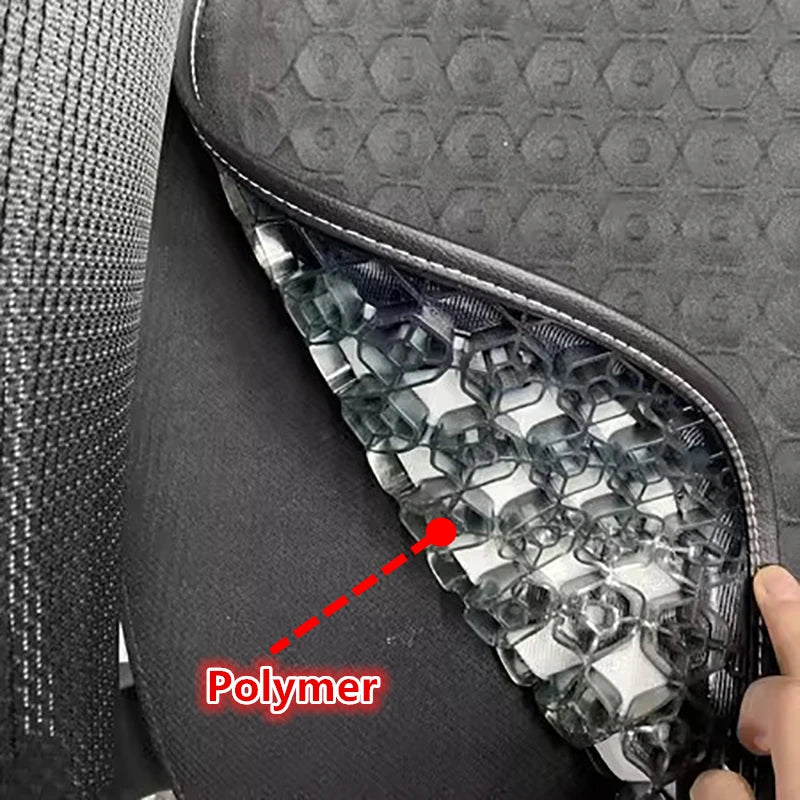 Car Gel Seat Cushion Silicone Mat Cool Gel Cooling Pad Universal Four Season Breathable Ventilate Vehicle Protector Mat Pad