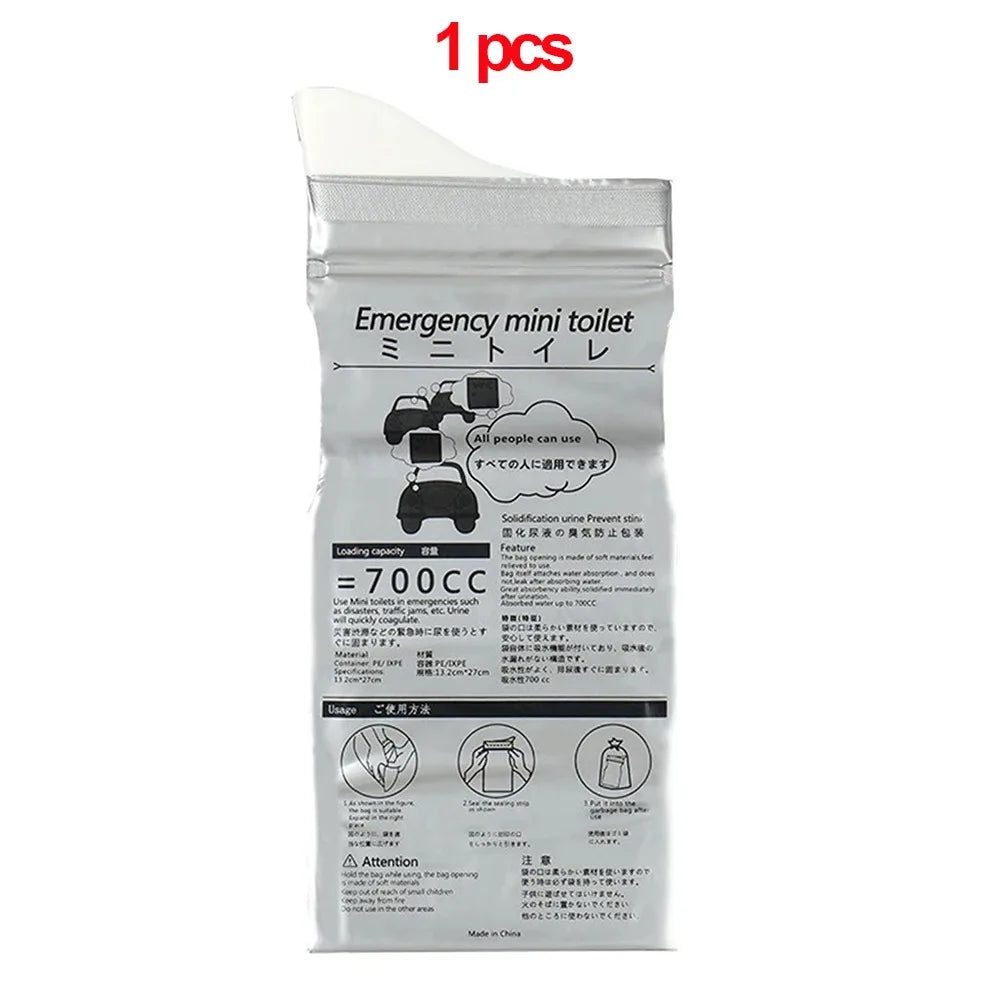 1-20PCS Outdoor Emergency Urine Bags 700ml Disposable Travel Mobile Toilet Portable Urinal Bag for Female Baby Male Vomiting Bag