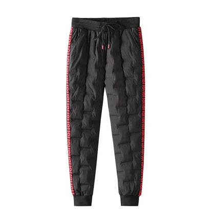 Thiened Fce Lined Du down Trousers Men's Autumn Winter Outerwear Warm Long Pants Cotton Pants Casual Teenage Sle