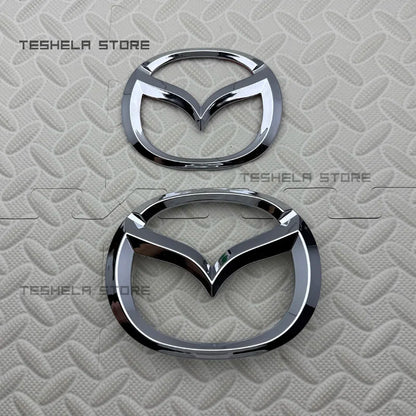 Car Front Hood Emblem Logo RearTrunk Badge For MAZDA 2 Bonnet Badge Rear Trunk Stickers Demio 2009-2025 14CM 12.5CM 11.5CM10.5CM