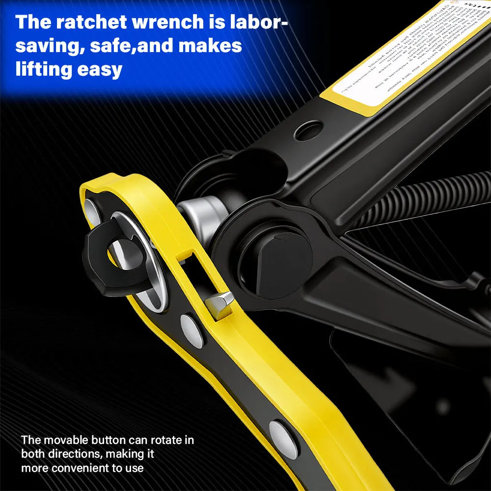 2 Ton Scissor Jack Set，Car SUV Auto Jack Kit with Extendable Wheel Wrench,Labor-Saving Repair & Tire Replacement Tool