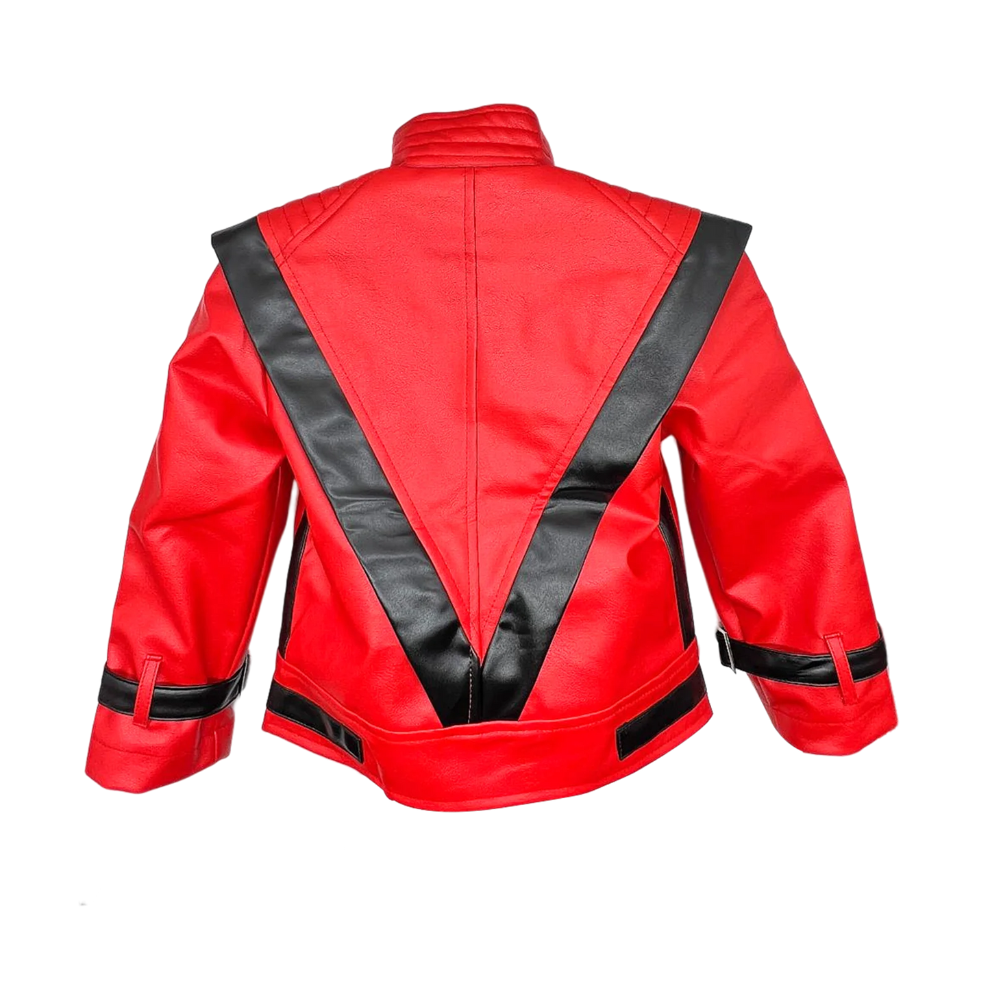 Michael Joseph Jackson Leather Red Thrilling Jacket, Suitable for 5-12 Year Boys Girls Kids ,Halloween Birthday Gift,