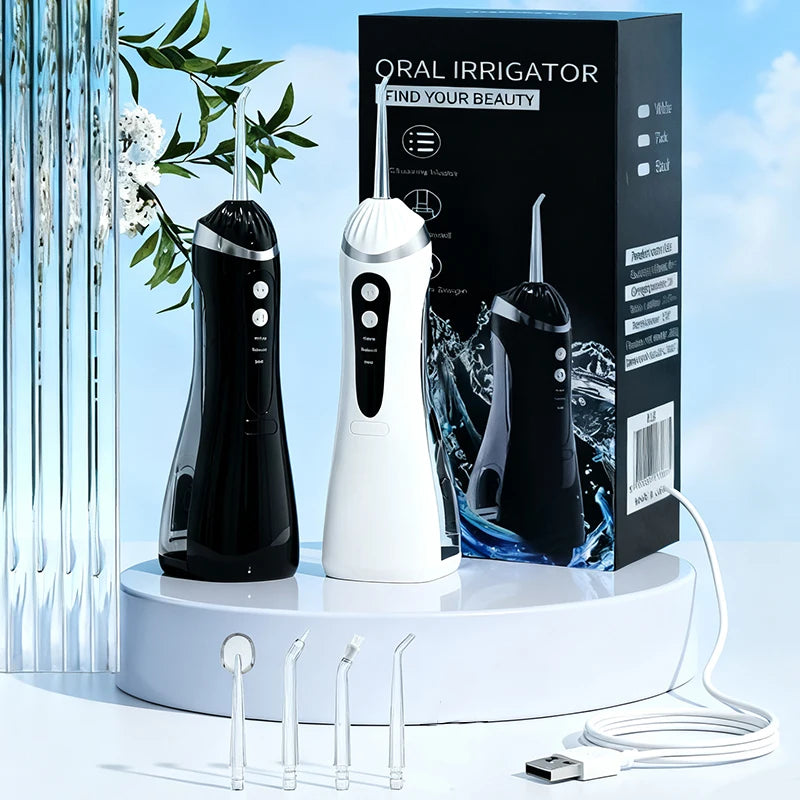 Electric Teeth Water Flosser Oral irrigator Portable Rechargeable Teeth Cleaner 3 Cleaning Modes Home Dental Cleaning Teeth