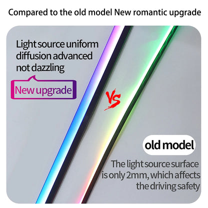 150cm Sunroof LED Strip Symphony Ambient Lamp RGB Car Roof Panoramic Skylight Ambient Streamer Lights Neon Lighting Universal