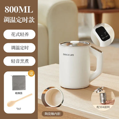 220V Multifunctional Electric Heating Cup Portable Soup Cooker Boil Water Fast Heat Travel Mug HBL1
