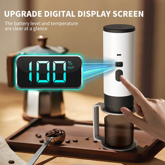 3-in-1Wireless Electric Portable Espresso Coffee Machine for Car and Family Camping Coffee Machine Capsule Powder Travel