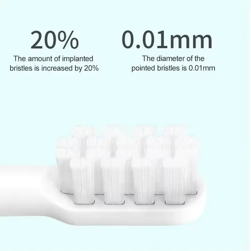 4/8PCS For XIAOMI MIJIA T100 Replacement Brush Heads Sonic Electric Toothbrush DuPont Soft Bristle Suitable Nozzles