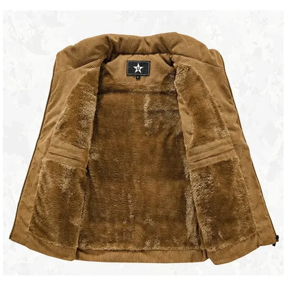 New Winter Fashion Wool Vest Male Cotton-Padded Vests Coats Men's Sleeveless Vest Jackets Warm Waistcoats Clothing Plus Size 6XL