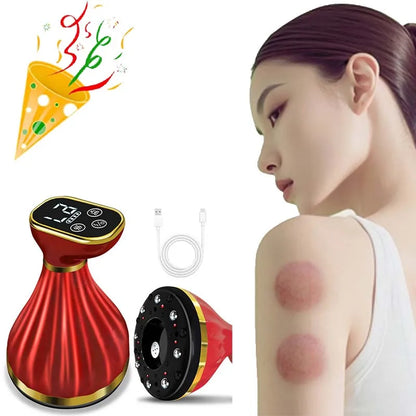 New Electric Vacuum Scraping Massage Machine, 3 Modes Face and Body Sculpture, Lymph Drainage, USB Charging, Perfect Gift
