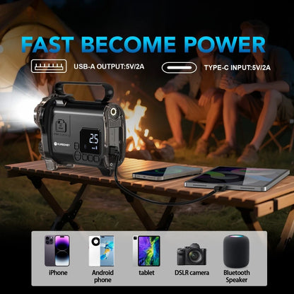 12V Car Jump Starter Power Bank With 150PSI Air Compressor  Portable Electric Car Battery Emergency Boosters Starting