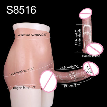SXXY Strap-On Lifelike Penis Cover насадка на член Large Hollow DildoPants Intimate Adult Sex Toy for Couples Sex