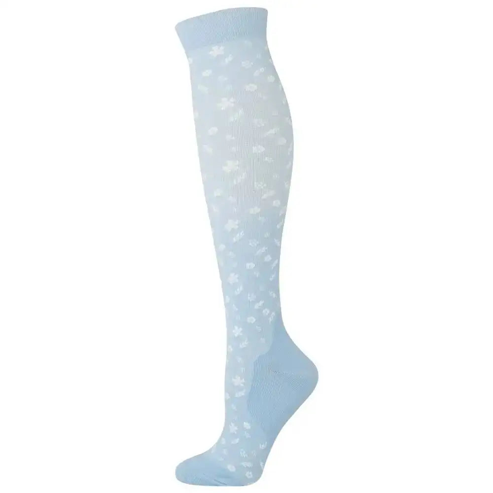 Sport Compression Stockings Funny Pattern Halloween ballon Dot Leg Pressure Running Cycling Multi Color Compress Socks