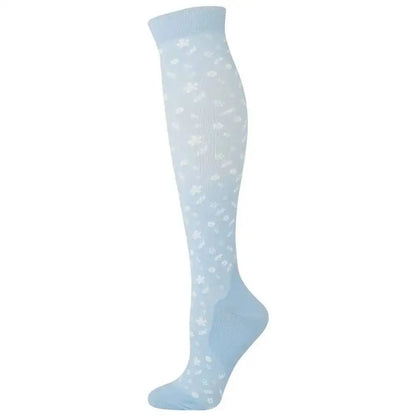 Sport Compression Stockings Funny Pattern Halloween ballon Dot Leg Pressure Running Cycling Multi Color Compress Socks