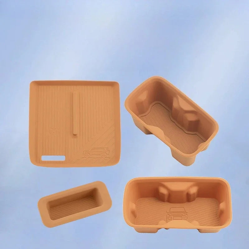 For Chery ICAR V27 2026 Silicone Cup Holder Mat Wireless Charging Anti Slip Pad Tailgate Storage Box Interior Accessories Kit
