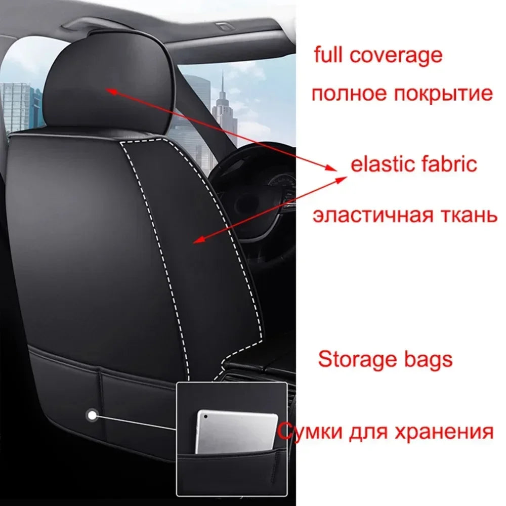 Full Coverage Pu Leather Car Seat Covers for AUDI All car models A3 Sportback A1 A4 A5 A6 A6L A7 A8 A8L Car Accessories