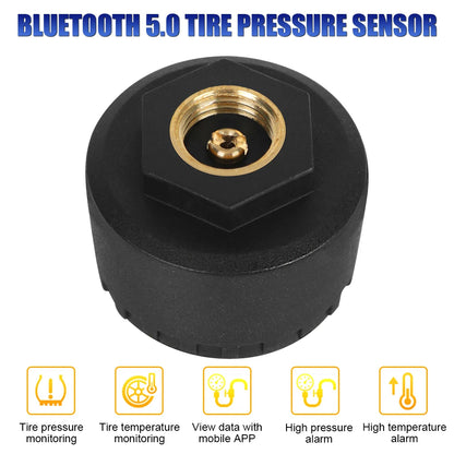 Android/IOS Tire Pressure Monitoring System Mobile Phone APP Display TPMS Bluetooth 5.0 External Car Tire Pressure Sensors
