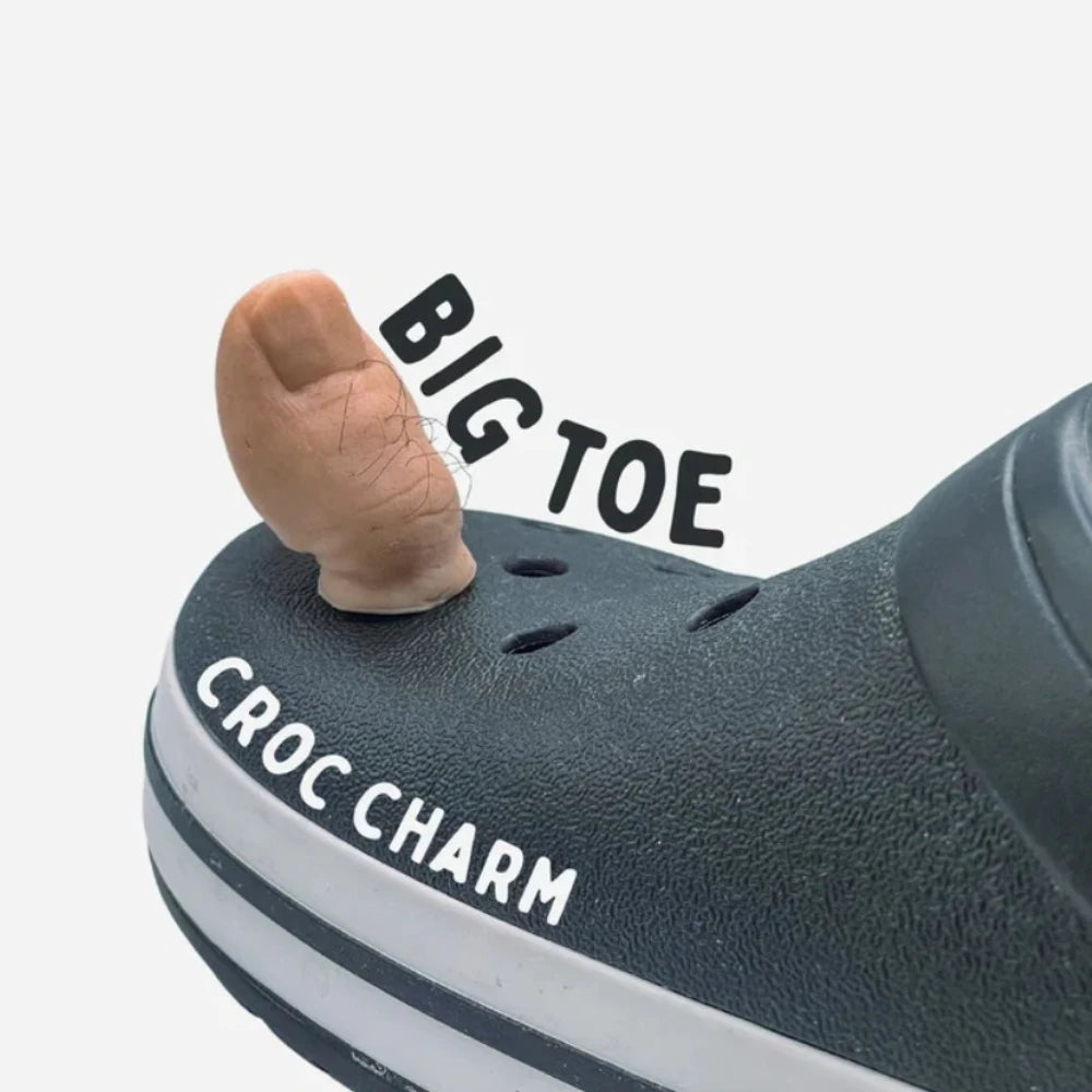 5/10Pcs Sets Hairy/Hairless Big Toe Funny Creative Hole Shoes Big Toe Shoes Buckle Decor Shoe Decoration Buckles Accessories