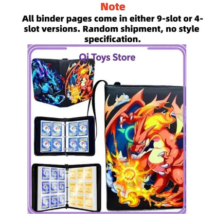 Pu Zipper Photo Album File Card Bag 400pcs & 900pcs Binder Pokemon Card Album Collection Book Anime Figure Album Birthday Gift
