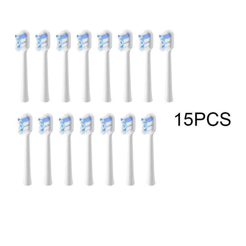15pcs Brush Head Compatible with LaiFen LFTB01-P-A-S Sonic Electric Toothbrush Vacuum Packaging