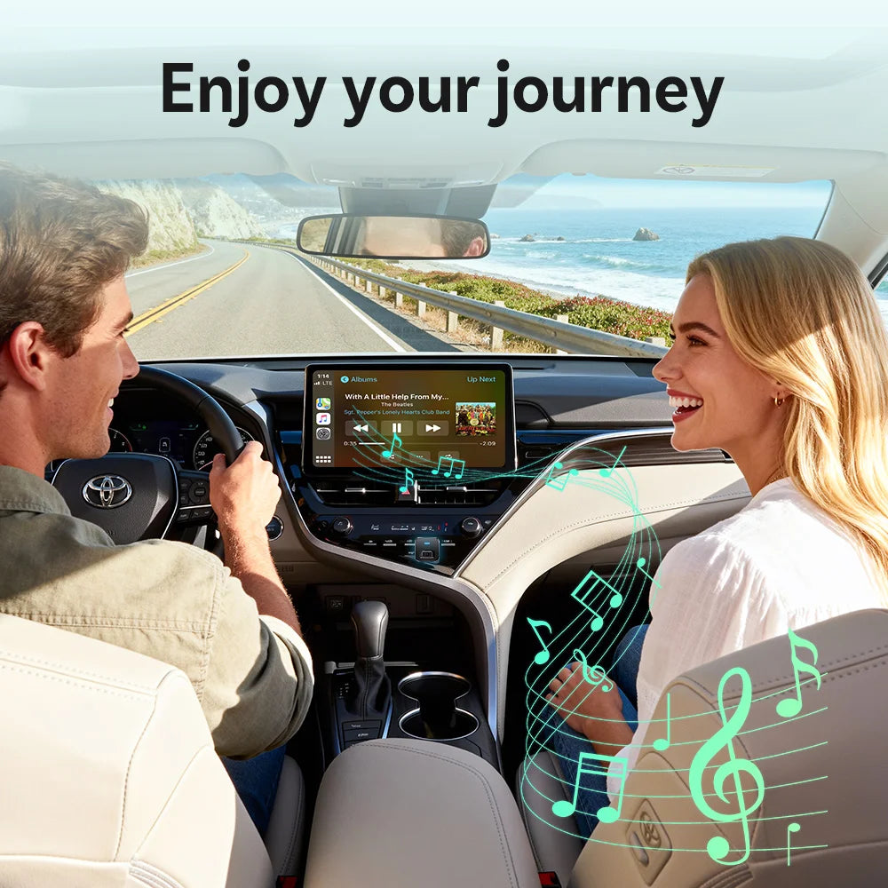 Ottocast Express Mini Dot Wireless Carplay Adapter Android Auto Dongle Wired to Wireless WiFi 6 Plug & Play for Audi Kia