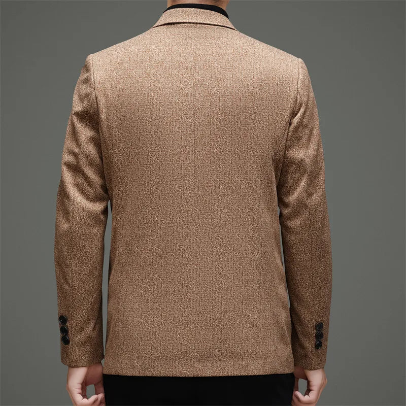 2026 Spring New Design Embroidered Double-breasted Business Casual Suit Jacket for Men - High-end, Casual and Fashionable Men's