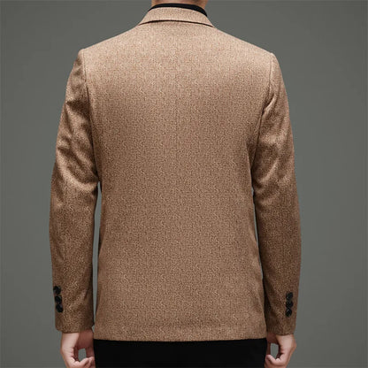 2026 Spring New Design Embroidered Double-breasted Business Casual Suit Jacket for Men - High-end, Casual and Fashionable Men's