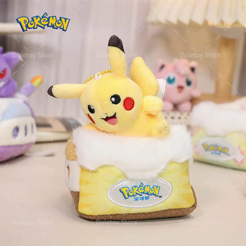 34 Styles Pokemon Plush Keychain Cartoon Toys Pikachu Eevee Charmander Squirtle Mew Snorlax Jigglypuff Doll Kids Kawai Toy Gift