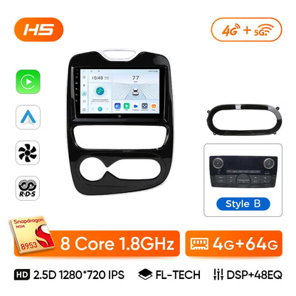 Ainavi Car Radio For Renault Clio 4 2012 2013 2014 2015 2016 2017 2018 Wireless Carplay Android Auto Multimedia 2 Din autoradio
