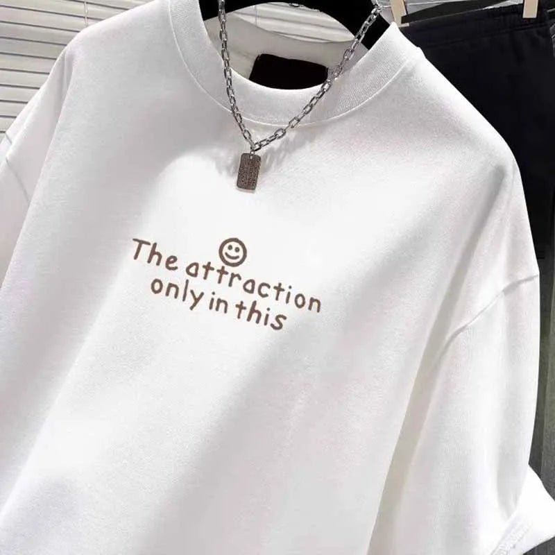 2025 European Style New Pure Cotton Short Sleeve Tshirt Women Clothing Fashion Loose Letter Print Top Office Lady Casual Y2k Tee