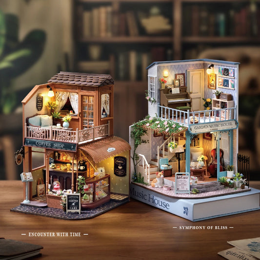 New Diy Big Wooden Dollhouse  Furniture Light Kit Doll House Casa Miniature Accessories Handmade Wooden Toys Birthday Gifts