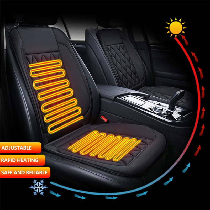 Universal Car Seat Cover 12V 1/2pcs Heating Warmer Car Seat Cushion Winter Heated Auto Car Seat Protector Cloak Cover Pads Set