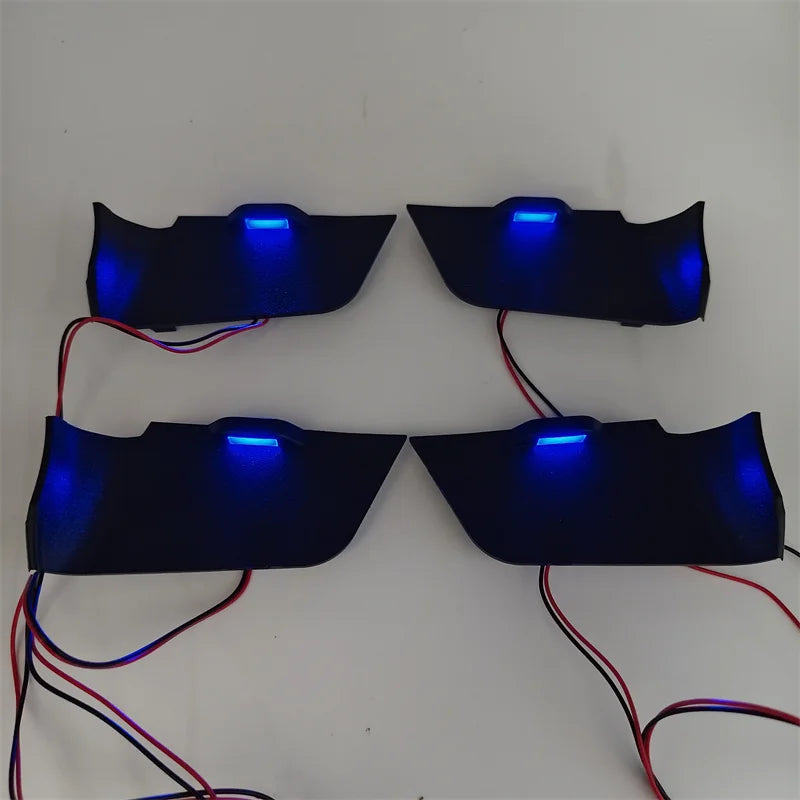 For Toyota RAV4 2019-2024 Inner Door Bowl Ambient Light Atmosphere Lamp Handle Armrest Frame LED Blue Decorate Lamp