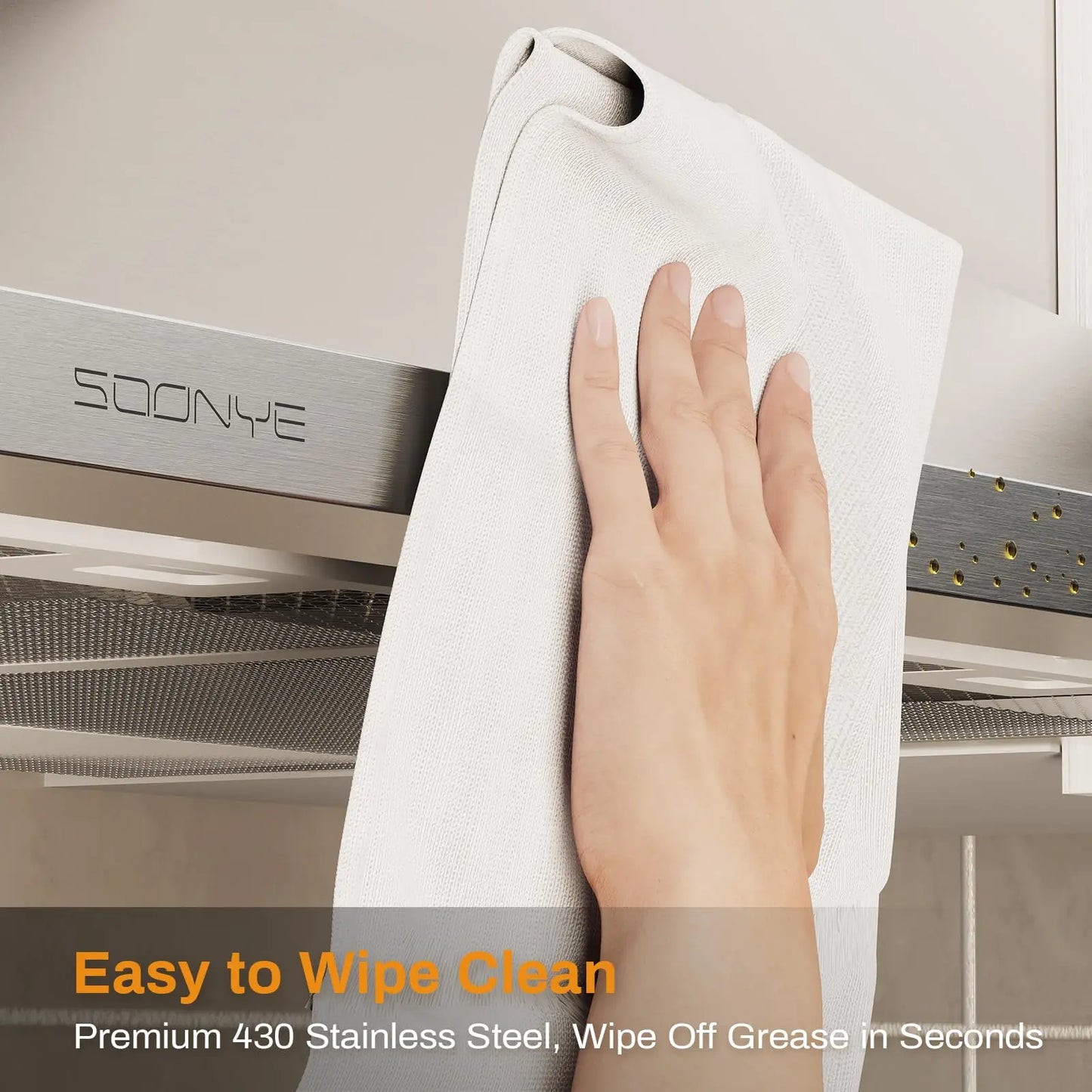 Range Hood 30 inch 450 CFM Wall Mount Vent Hood with Carbon Filter Bundle