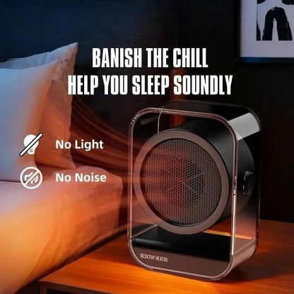 New Home Low-Noise Desktop Heater, Fast Heating, Energy Saving, Portable Multifunctional Heater with Handle for Office Use