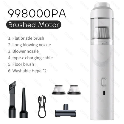 CENRR 9998000PA Car Vacuum Cleaner Strong Suction Powerful Wireless Portable Car Cleaner for Home Appliance Air Blower