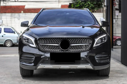 XVIP Chrome Diamonds Style Racing Grille For Mercedes Benz GLA-Class X156 GLA180 GLA200 GLA250 2014-2016 GTR Style Bumper Grille