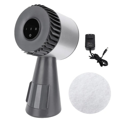 3 Speeds Quiet Desktop Kitchen Exhaust Fan Portable Range Hood Negative Ion Cooling Filter Detachable Oil Collection Box