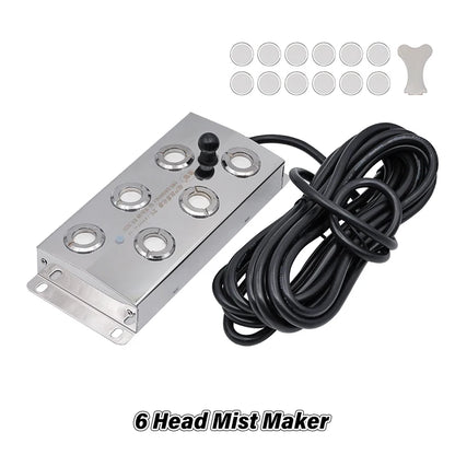 DC45V 2/4/6/8/10/12 Head Ultrasonic Mist Maker Fogger Fountain Pond Atomizer Air Humidifier Greenhouse For Hydroponics Sprayer