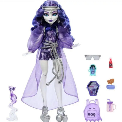 Original Monster High High School Wednesday Third Generation G3 Ghost Doll Doll, Mobile Collection HXH77 Christmas Gift