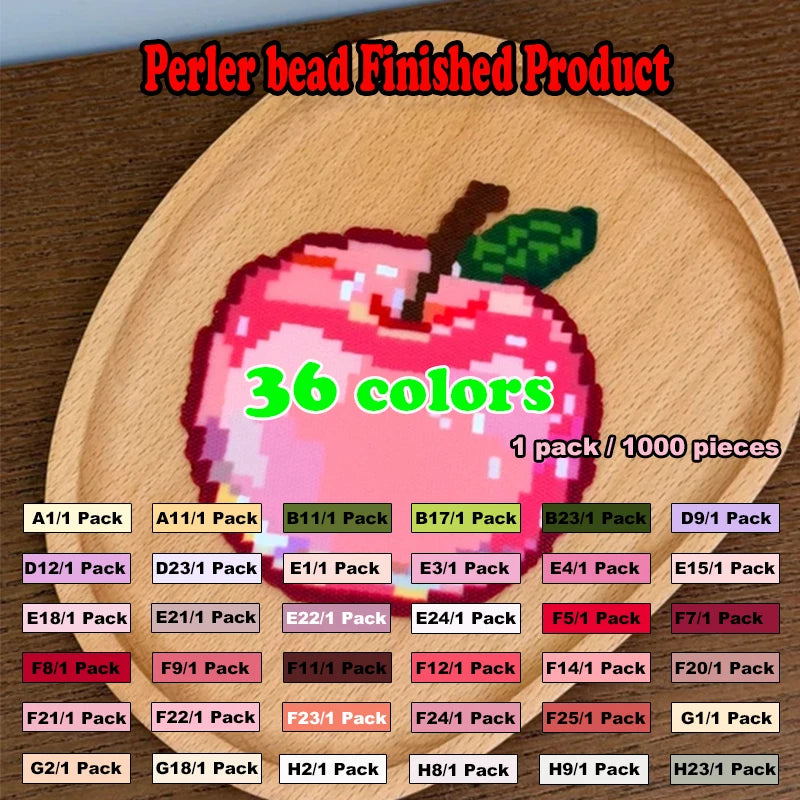 36000PCS  2.6MM Apple DIY hama beads For Kids Iron Fuse beads Puzzles Pixel Art Gift Children Toy