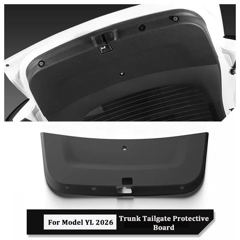 Front Rear Trunk Mat For Tesla Model YL Six Seat TPE Seat Backrest Anti-Kick Mat Trunk Tailgate Pad All-Weather Cargo Liner Pads