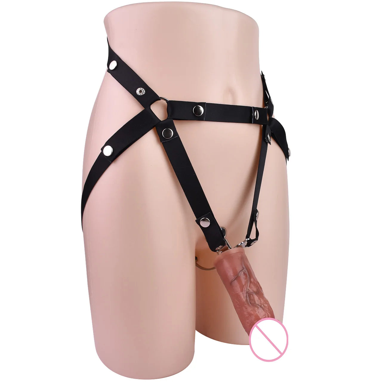 FRKO Fufu Clip Chastity Cage Stainless Steel With Real Silicone Dildo BDSM Strapon Chastity Belt Device Slave Games Men Sex Toys