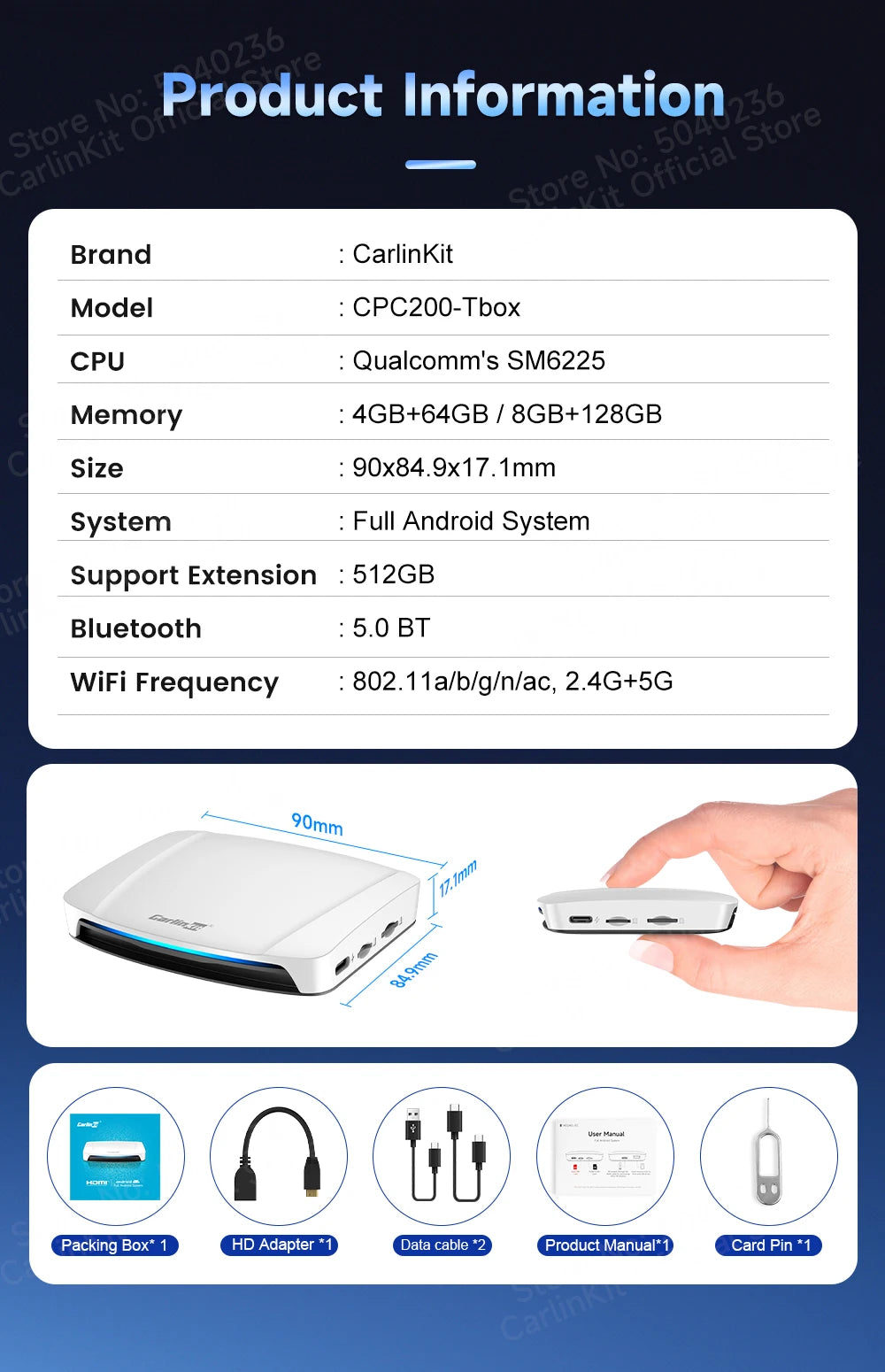 2026 New CarlinKit Android 13 CarPlay AI Box HDMI Wireless CarPlay Android Auto TV Video Box Qualcomm SDM660 8-Core Split Screen