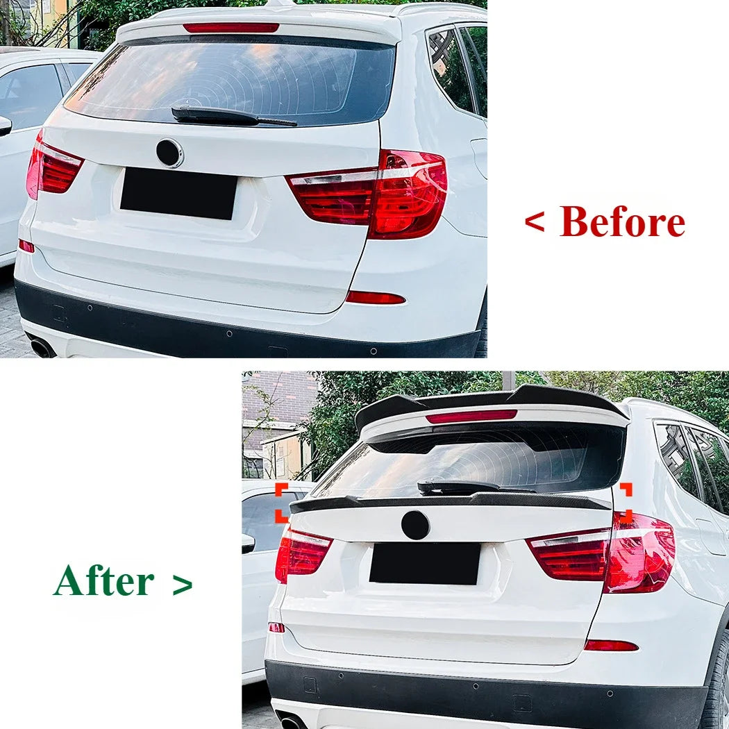 F25 X3 Rear Trunk Mid Spoiler Tailgate Tuning Roof Middle Tail Wing Body Kits For BMW X3 F25 2011 2012 2013 2014 2015 2016 2017