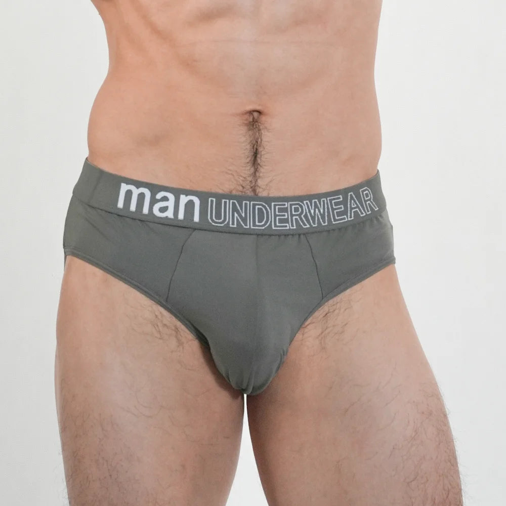 4pcs Mens Briefs Underpants Loose Plus Size Briefs Mid Waist Black Gray Sports Underwear Heavyweight Boys Breathable Panties 6XL