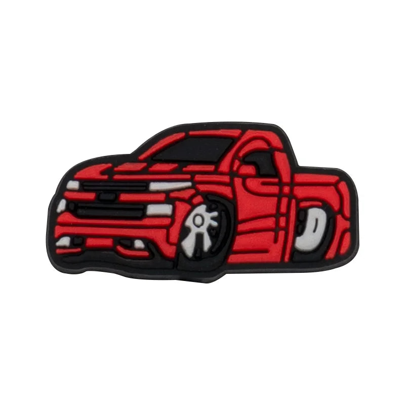 1/25PCS Cool Car Shoe Charms Accessories Pins for Men Boys Muscle Car Supercar Shoe Decorations fit Sandal Sneaker Clog Buckle