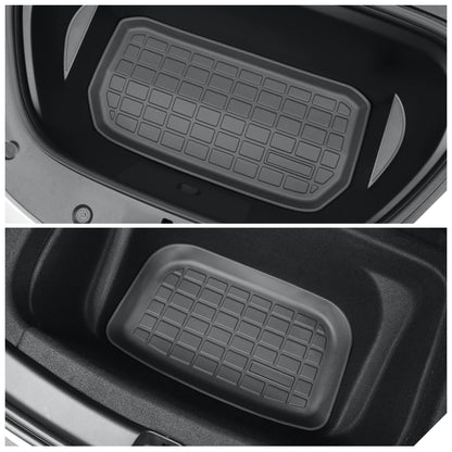 For Tesla Model Y Trunk Mat TPE Front And Rear Trunk Mats Car Interior Accessories Protective Pad ModelY 2024