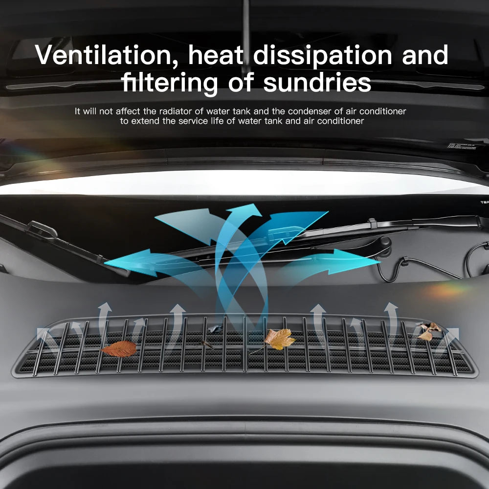 YZ Air Inlet Protective Cover For Tesla Model Y/YL 2026 Juniper Anti-insect Anti-fouling Front Air-Conditioning Insect-proof Net