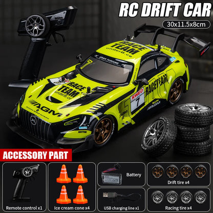 1: 16 Four-Wheel Drive Remote Control Car Simulation Headlight Variable Speed Drift Racing Car Children's Electric Toy Car Model