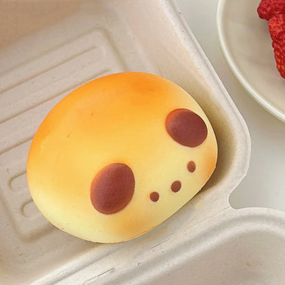 Cute Bread Squishy Slow Rising Squeeze Fidget Toys Funny Stress Relief Anti-stress Pinch Mochi Squishy Toy For Kids Party Gift